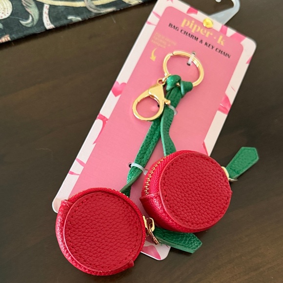 Piper K Accessories - Piper K Cherries Bag Charm/Key Chain-NWT